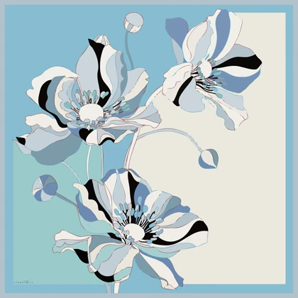 روسری ابریشم توییل هارمونی