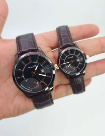 ساعت مچی ست مردانه و زنانه والار Walar با موتور کوارتز و تاریخ دار