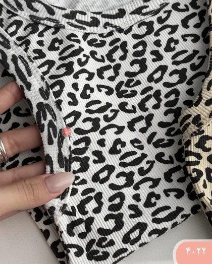 تاپ حلقه‌ای پلنگی 4022