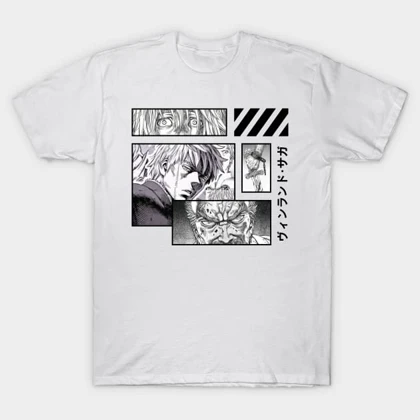 تیشرت حماسه وینلند | تیشرت Vinland Saga طرح Vinland Saga White کد 132495