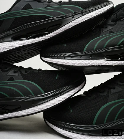 کفش کتانی ورزشی مردانه مشکی سبز PUMA مدل 5072