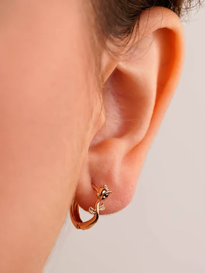 گوشواره حلقه‌ای رز برند ژوپینگ