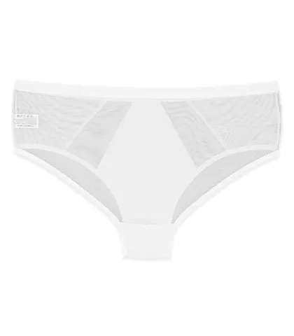 شورت زنانه اسلیپ میکروفایبر و حریر Neev نیو کد 2413 سفید White