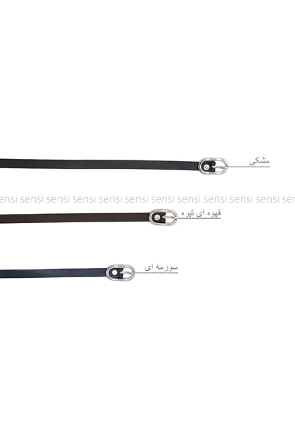 کمربند چرم سگک بیضی کد1005428