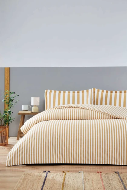 سرویس روتختی یک نفره Özdilek مدل Cabana Line پنبه‌ای
