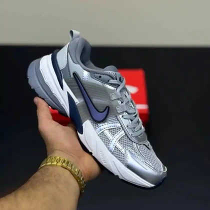 کفش نایک وی تو کی نقره‌ای آبی Nike V2K Silver Blue