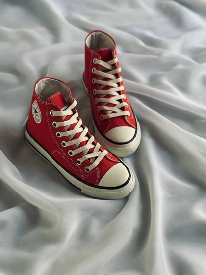 کانورس آل استار ساق‌بلند قرمز / converse