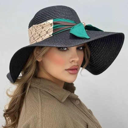 کلاه ساحلی گوچی سبز