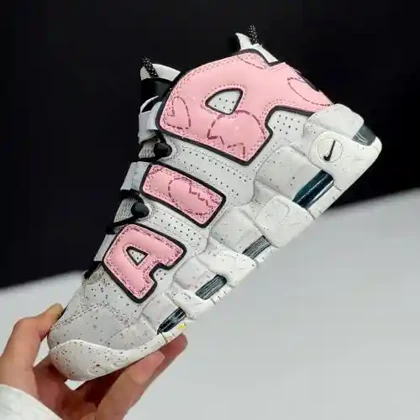 کفش نایک ایر مور آپتمپو کرم صورتی Nike Air More Uptempo Cream Pink