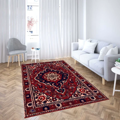 روفرشی کشدار پارچه هازان مخمل ترک طرح سنتی و مدرن برند دفه کد ULN 866