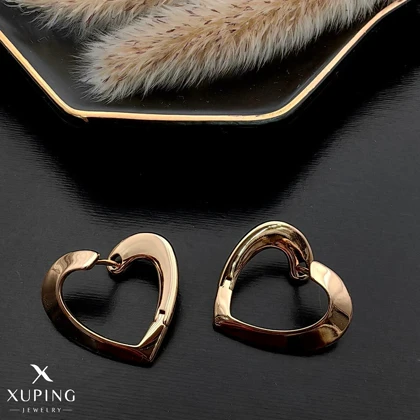 گوشواره ژوپینگ طرح قلب باز