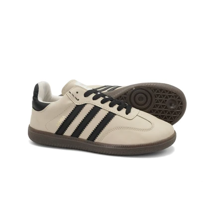 کفش کتانی زنانه مدل samba - 0048_black_White