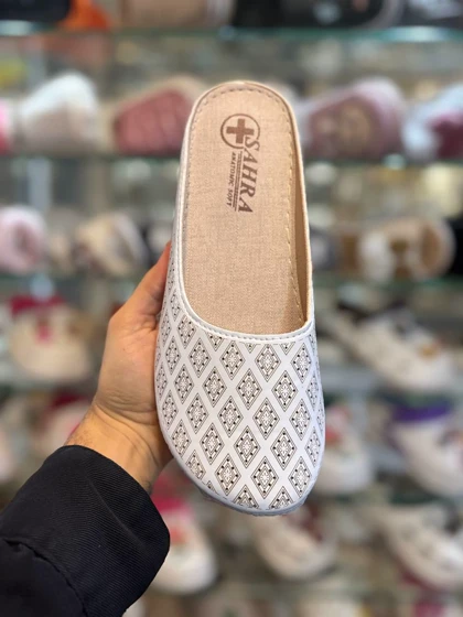 صندل جلوبسته زنانه مدل صحرا LO سفید