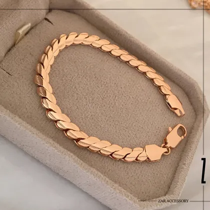 دستبند آینه‌ای حصیری حاشیه‌دار