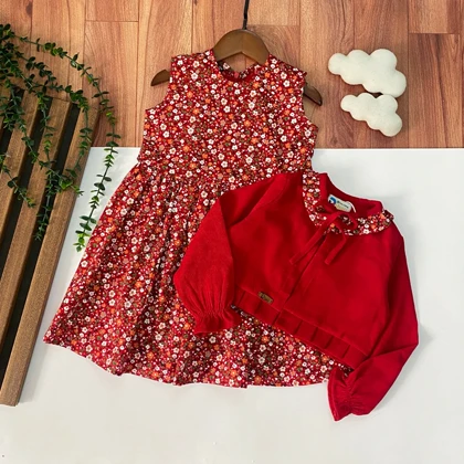 کت سارافون یلدا طرح گل‌گلی