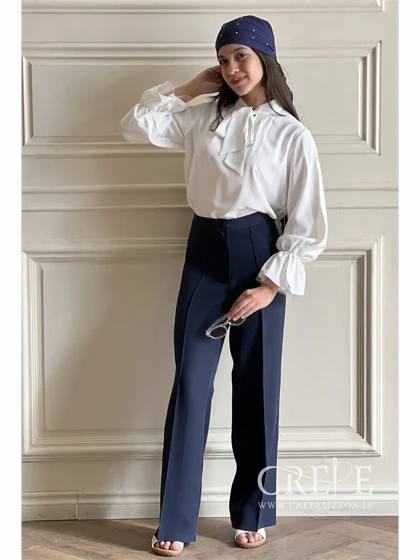 شومیز یقه کرواتی الیزه