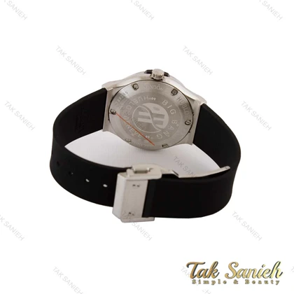 ساعت هابلوت زنانه دور نگین نقره ای مشکی Hublot-5127-L