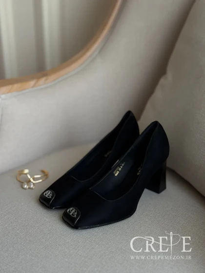 کفش مجلسی جلو یراق پاشنه 8 سانت
