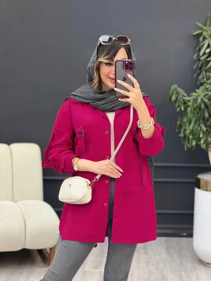 مانتوجلو سگک آستین پاگن