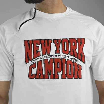 تیشرت اسپرت نیویورک مدل SPL-2A0406 سفید