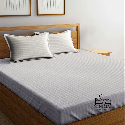 سرویس ملحفه و روبالشتی مینیمال هتلی راه راه