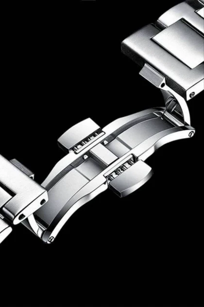 ساعت مردانه فلزی Poedagar مدل 6138 دوقفله مخفی تقویم دار استیل با کیفیت رنگ ثابت