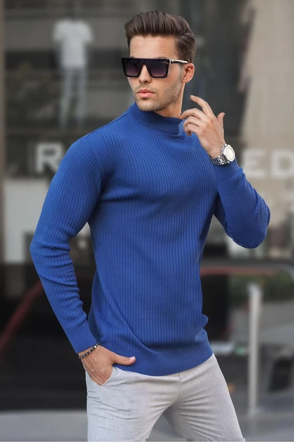 ژاکت بافتنی مردانه Indigo Turtlenck 6822