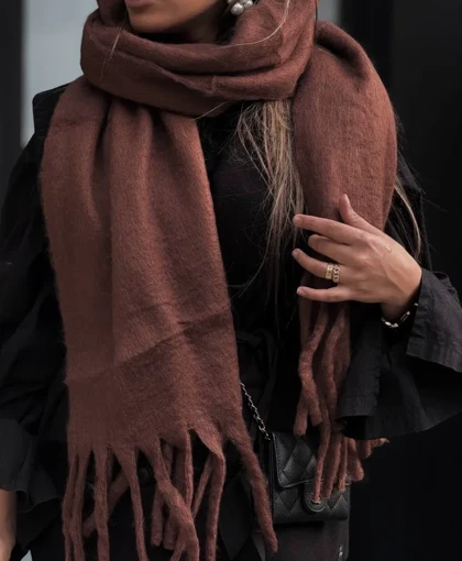 بیگ اسکارف قهوه ای کد 400