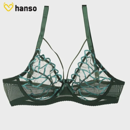 ست شورت و سوتین سبز توری فنردار ژینا طرح A