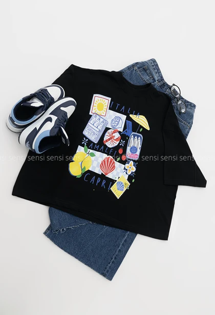 تیشرت باکسی پینترستی کد1006340