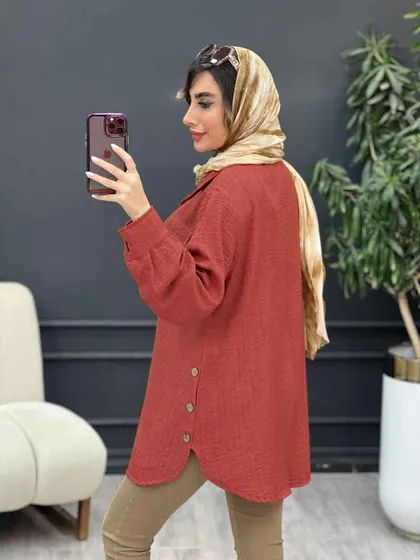 مانتو بغل سه دکمه آیلار