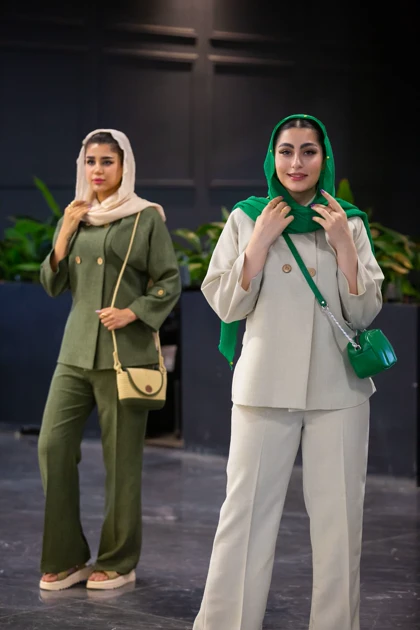 مانتو شلوار اسلپ پالیز