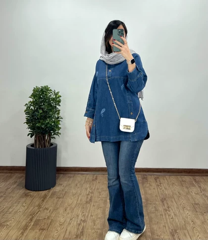 تونیک مانتویی جین قصیده 1