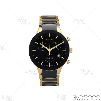 ساعت رادو مردانه سه موتوره مشکی طلایی 106937