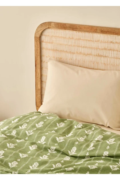 روتختی پیکه یک نفره Bella Maison مدل Nola 100٪ پنبه - خاکی