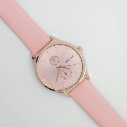 ساعت مچی زنانه باوک BAOKE بند چرمی ، اسپرت و روزمره با جعبه کادویی