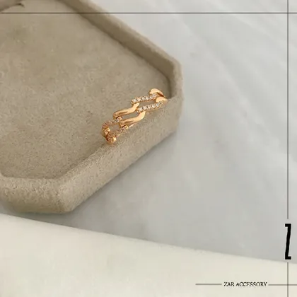 انگشتر مواج دو لاین