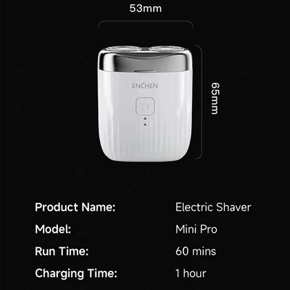 ریش تراش شارژی مسافرتی ضدآب انچن Enchen Mini Pro