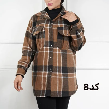 شکت چهارخونه پشمی گرم بالا 7292