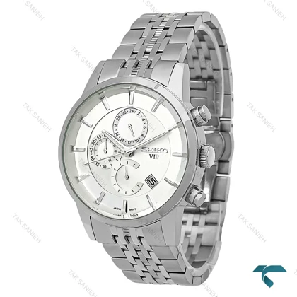 ساعت مچی مردانه سیکو Vip سه موتوره نقره ای Seiko-8747-G