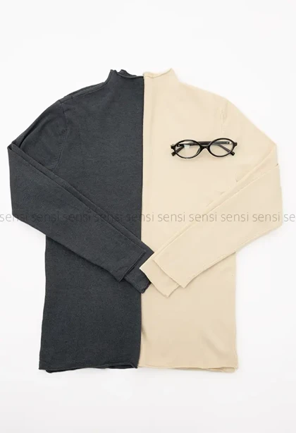 بلوز بافت یقه 3سانت وارداتی کد1004617