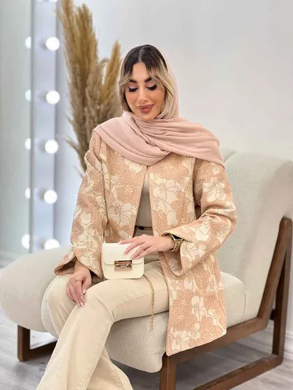 مانتو لمه دار طرح گل