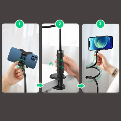 هولدر موبایل و تبلت یوگرین Ugreen مدل LP113 با بازوی انعطاف پذیر