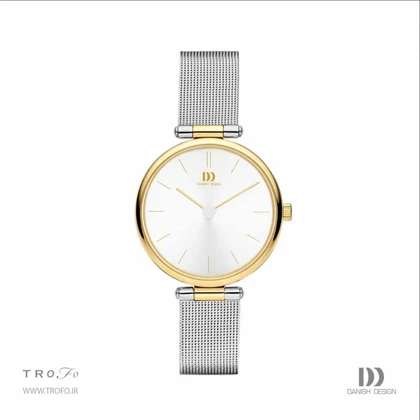 ساعت مچی عقربه ای زنانه دنیش دیزاین (Danish design) مدل IV65Q1269 Rosalyn Two-Tone Gold Mesh