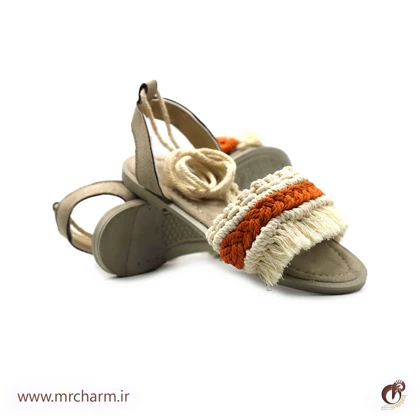 ست صندل و کیف بافت زنانه mrc2416-06
