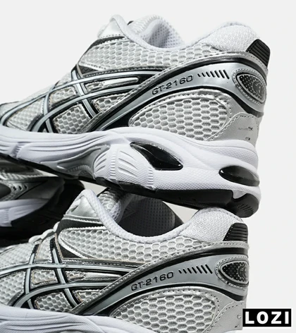کفش کتانی مردانه سفید مشکی ASICS GT-2160