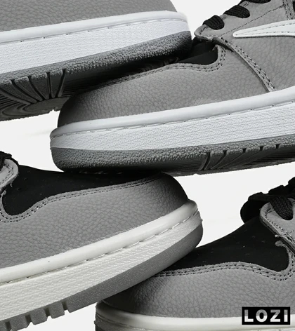 کفش کتانی مردانه مشکی طوسی NIKE travis scott
