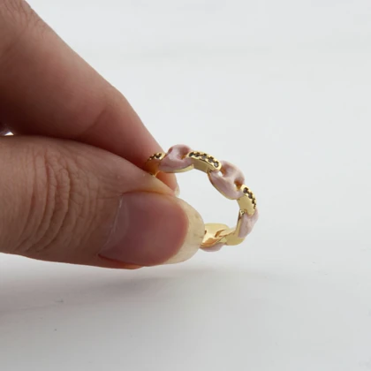 انگشتر میناکاری مدل مینیمال