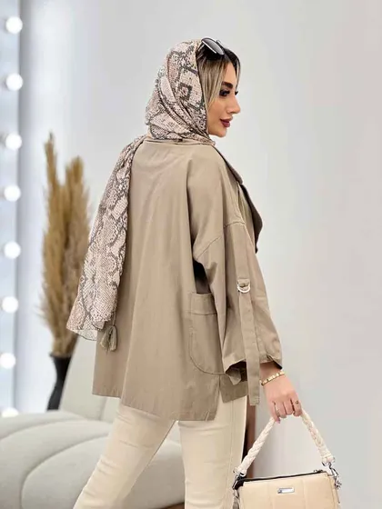 مانتو لینن آستین سگک