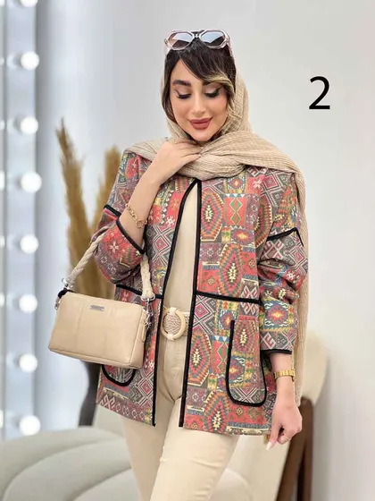 مانتو نوار دوزی برش‌دار